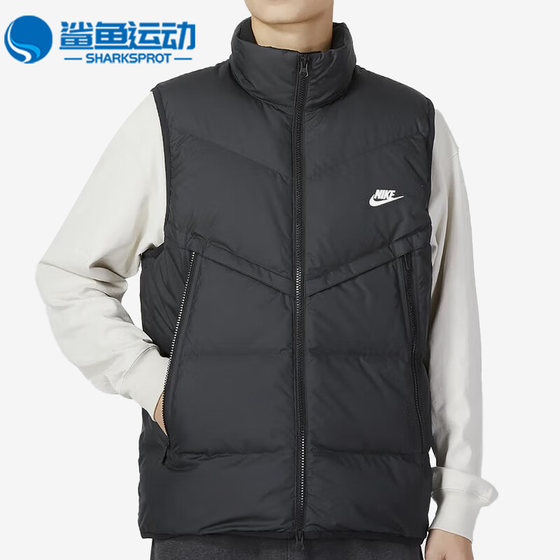 Nike/Nike Genuine Winter New Style 남자 캐주얼 따뜻한 스탠딩 칼라 다운 조끼 DV1136-010 Nike/Nike Genuine Winter New Style 남자 캐주얼 따뜻한 스탠딩 칼라 다운 조끼 DV1136-010