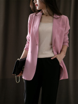 Exquisite as you Han Fan heroine dry and smooth Japanese triacetate super beautiful three-color one button suit