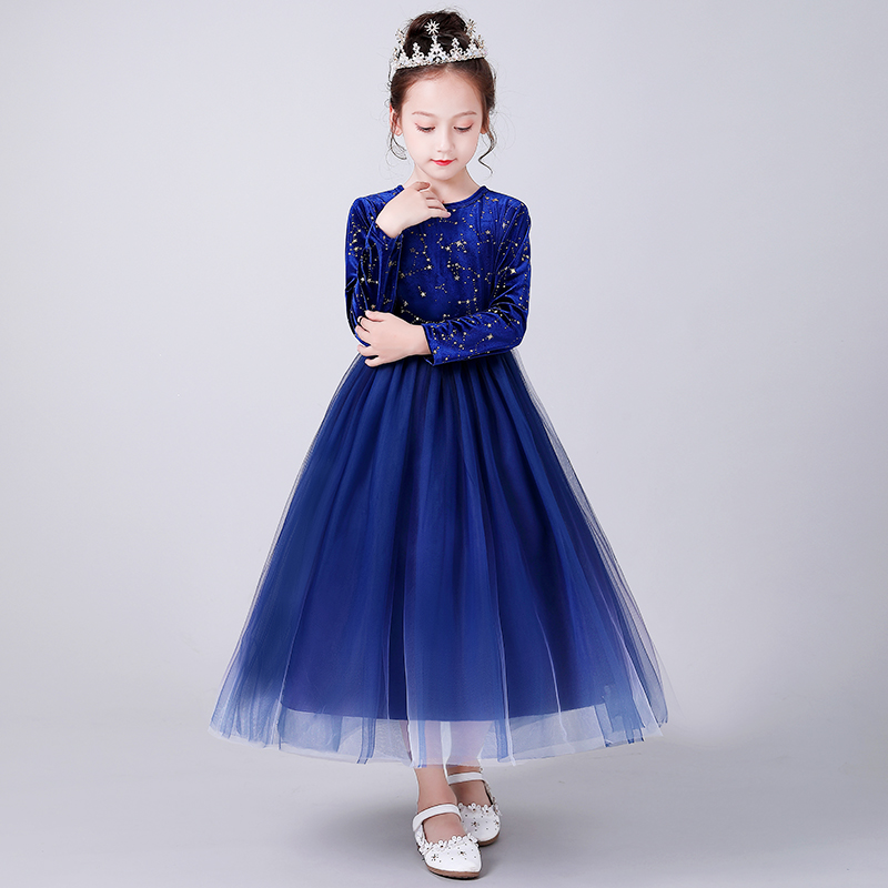 儿童礼服公主裙洋气高端花童婚纱主持人走秀晚礼服女童钢琴演出服券后68.00元