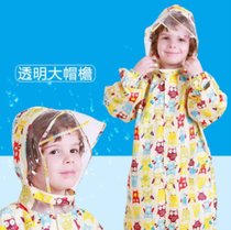 Childrens raincoat raincoat hawl Korean edition of boys and girls baby baby raincoat cartoon owl raincoat