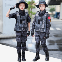 Childrens camouflak suit boys Special Soldiers Summer Camp Fewer Children Trained Python Tactical Frogs Summer Short Sleeves