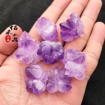 Natural Uruguay Amethyst Cluster Amethyst Rough Amethyst flower backbone Crystal Amethyst bud diy pendant rough