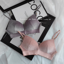 Welfare 75D area beauty back sports incognito yoga bra underwear without steel rings thin gathered velvet big chest is small