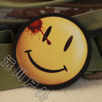 Goalkeeper Smiling Face Laughing Artisan Cloth Face Printing Magic Sticker Chapter Arms Chapter Backpack Badge Badge Morale Badge Arm Sticker