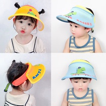 Children's Sunscreen Empty Cap Male Summer Girl's UV Protection Sun Hat Female Tide Baby Sunshade Hat Boy
