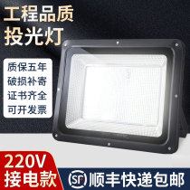 Led outdoor lighting lamps Site Waterproof outdoor access 220v Projection of the Led lamp at the door of the illuminated floodlight