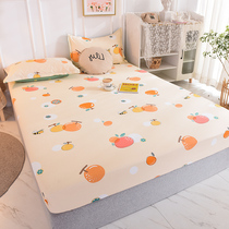 Full cotton bed Ogasawara single piece pure cotton children mattress Schildreth protective sheath Anti-slip fixed bed cover Three sets of thin bed cover