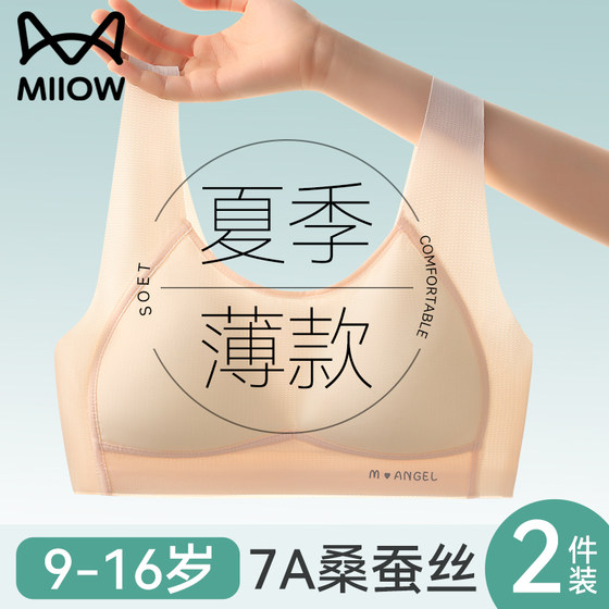 Cat man girl underwear student second stage sports shock-proof bra development period for girls in summer thin markless vest
Cat man girl underwear student second stage sports shock-proof bra development period for girls in summer thin markless vest