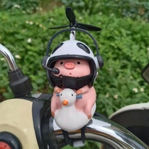 Electric car decoration pendant cute small accessories handle small object doll motorcycle trunk small decoration