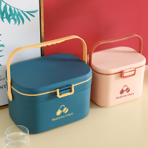 Household medicine box Large-capacity medicine storage box Plastic double-layer family medicine box Emergency medical first aid box