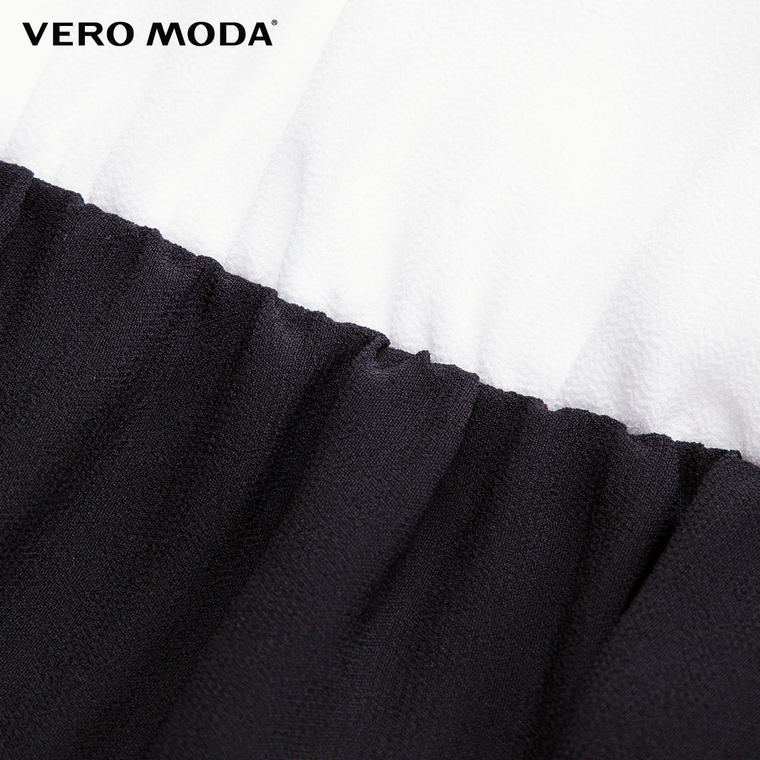 Vero Moda高腰前短后长连衣裙|31527A049