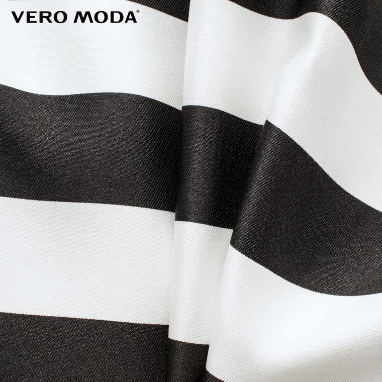 5折Vero Moda撞色条纹立体修身短款女T恤|315241015