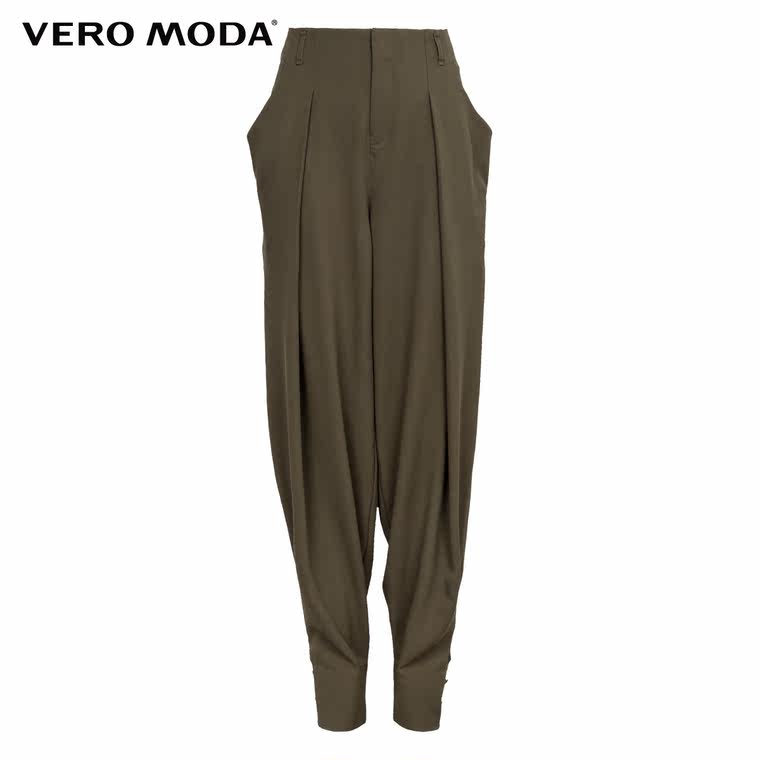 5折Vero Moda立体剪裁腰头收腿休闲长裤|315239001