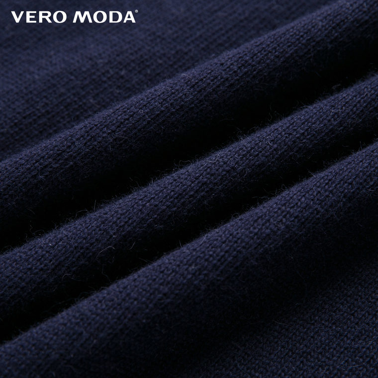 Vero Moda创意围巾设计短袖长款针织含棉连衣裙|315446003