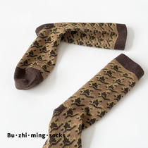 Unknown socks Retro - Bird double - track double - track in tide niche design a stack of cashmere long tube