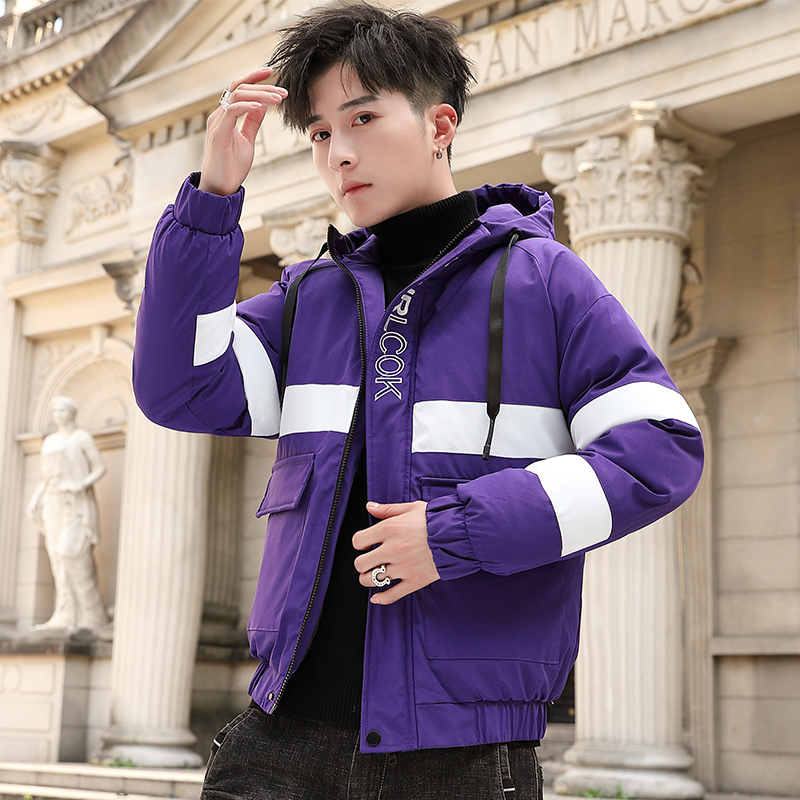 羽绒棉服男2019冬季新款连帽韩版潮流工装加厚潮牌男士外套