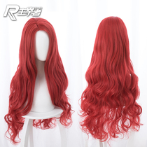 The master of the film Sea King heroine after the Sea of Mae La red long curly hair cosplay Wig GS-