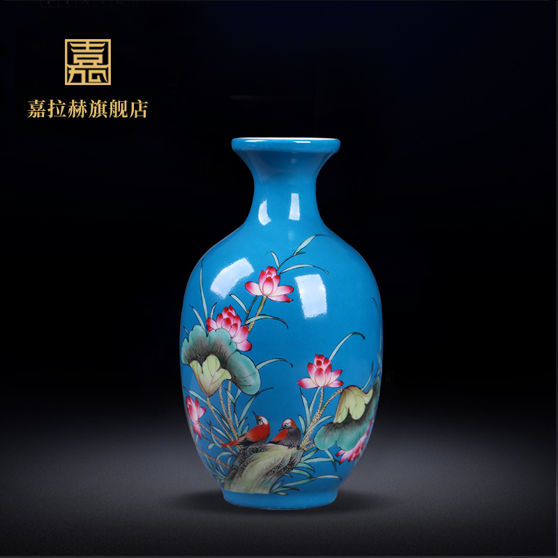 Jia lage archaize of jingdezhen ceramics powder enamel vase ceramic home sitting room adornment home furnishing articles