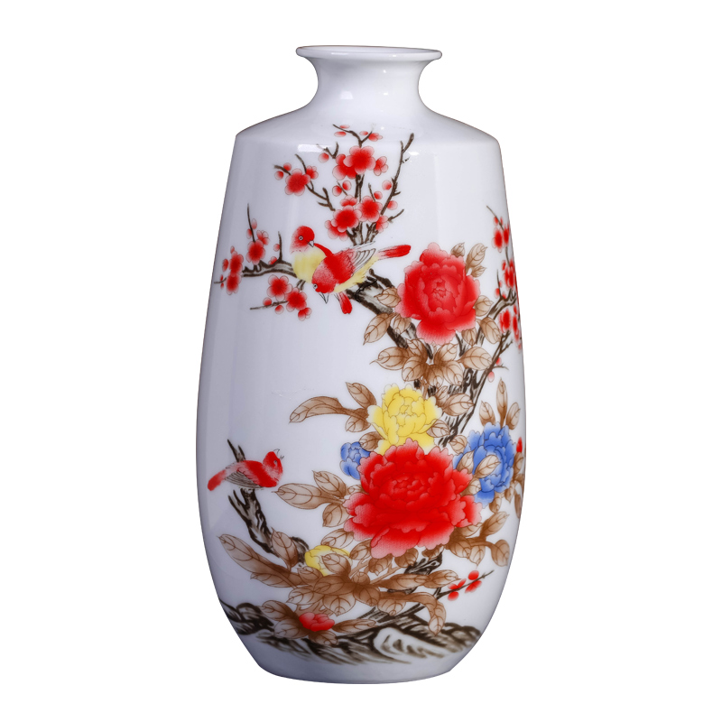 Jingdezhen ceramic flower arrangement is I and contracted sitting room of Chinese style household rich ancient frame dried flower vase decoration furnishing articles