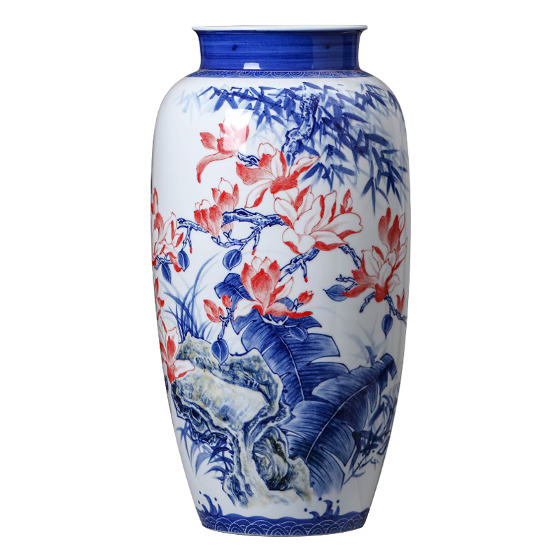 Sheng hao works hand - made flowers and birds ceramics jingdezhen ceramics vase Xiong Bo masters "spring branches" furnishing articles