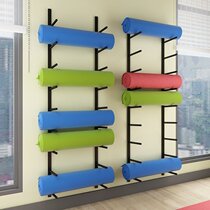 Yoga mat storage rack fitness sports equipment home storage rack multi-layer minimalist trumpet yoga studio