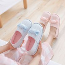 Lunar Slippers June Package heel postnatal home Pregnant Woman Shoes Summer Thin breathable 5 6 July Soft bottom non-slip