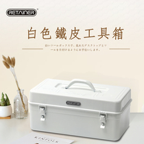 Ruimeituo RETAINER WHITE iron toolbox All-metal steel tool box box MEDICAL storage box