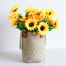 Simulation bouquet sunflower sun flower dance props Indoor home living room dried flower picnic decoration fake flower ornaments