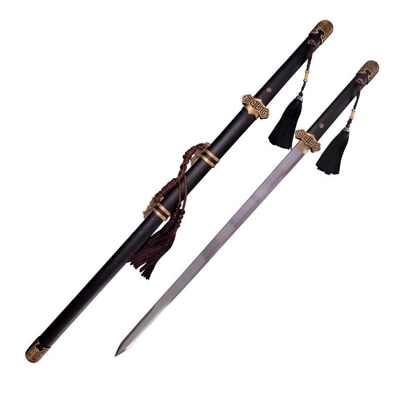 longquan guile pattern steel integrated steel sword TangJian Town curtilage tang dao long hard cold steel sword is not edged usually