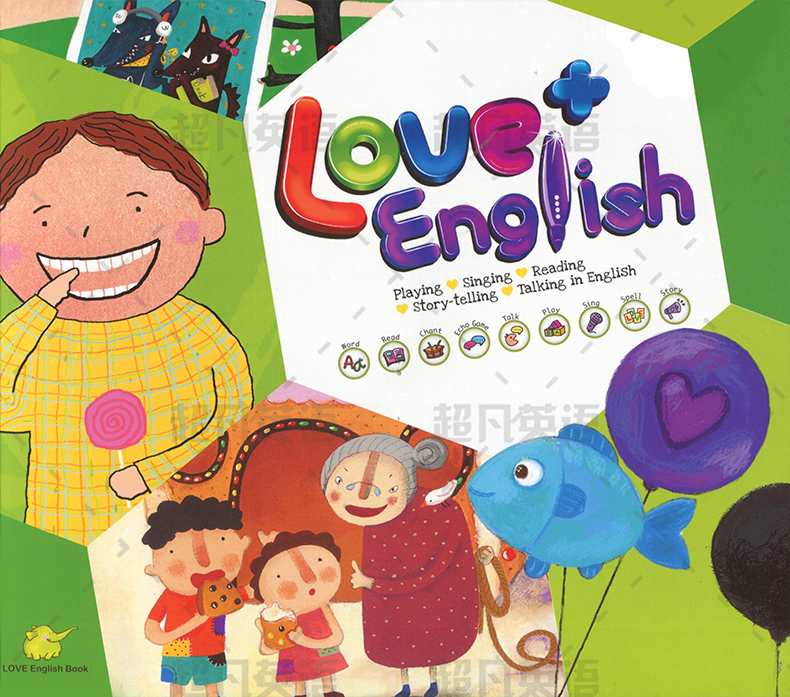 包邮现货新版点读版love  english 1级别小班上册幼儿园英文启蒙教材