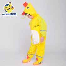 Childrens raincoat one-piece small medium and large children Kindergarten baby children Primary school students boys and girls full body raincoat