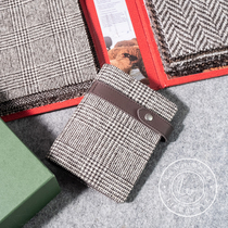 Lewhisper Traveler Series Original Light Luxury Tine Splice Cowhide Multifunctional Short Passport Wallet