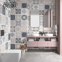 Toilet sticker waterproof and moisture-proof WALL FILM BATHROOM WASHROOM WALL PAPER SELF-ADHESIVE WALLPAPER IMITATION TILE SHADE