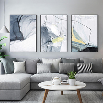 Living room decoration painting triple painting sofa background wall abstract hanging painting modern triple combination painting Nordic light luxury ink