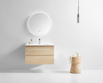 Courini One Basin Modern Simple Paint - Free Bathroom Cabinet combination