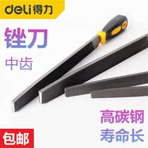 Deli file grinding fine triangle file Small sheet metal square steel file Metal alloy file Flat model file
