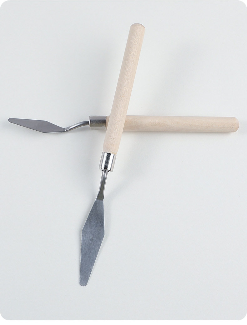 油画刀油画棒刮刀单支水粉丙烯绘画平头刀铲调色刀