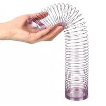 Elastic stretch metal spring ring smart ghost Slinky rainbow ring decompression childrens toy classic nostalgic large size