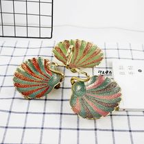 Indian fashion imported Swan decorative plate dried fruit plate ornaments brass hand carved home creative crafts