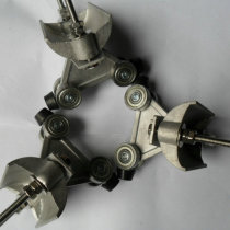 Sky car flat wire pulley price flat wire pulley stainless steel sliding trolley sliding car