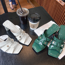 LRKS Lier Gaoding (supermodel high heels)first layer cowhide fashion Western style net red high heels 1XZ2AH7