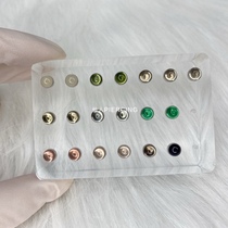 Senman puncture US import internal thread 14g cat eye stone tongue nail nail puncture ornament