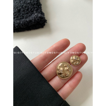 YOMOSTUDIO little fragrant socialite Wind Star Moon diamond metal button sweater knitted cardigan decorative button