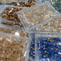 YOMOSTUDIO cat eye stone section glass alloy metal button sheep sweatshirt cardiovert shirt decoration buckle