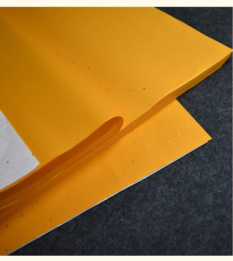 宣纸包邮 四尺六尺佛教黄生宣纸 书法创作 手抄经书色宣纸