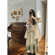 Qian Meixi Temperament Superior sense Mao jacket Female Korean version loose Double face Son Coat 2021 Winter New