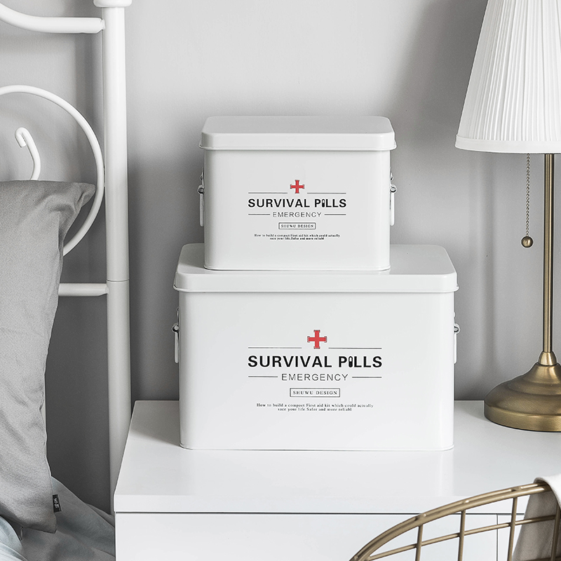 shuwu family medicine box household small medicine box multi-layer extra large large capacity organizing first aid box storage medical box