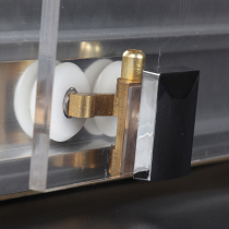 Old-fashioned arc-shaped shower room pulley Bathroom glass sliding door roller Sliding door track wheel Partition hardware accessories