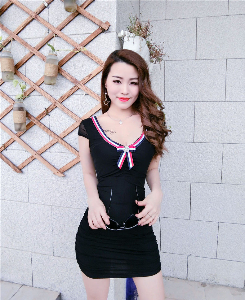 8202#夏夜店女装夜场ktv公主服性感连衣裙桑拿技师工作制服诱惑