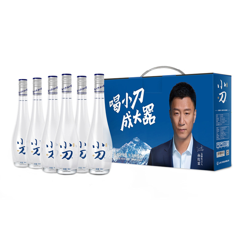 小刀酒醇香系列38度浓香型白酒6瓶整箱礼盒装